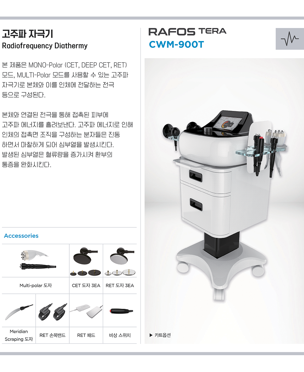 CWM900T_RAFOS TERA PHYSIOTHERAPY > 제품소개 > CHUNGWOO